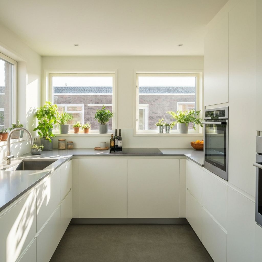 Moderne keuken met natuurlijk licht