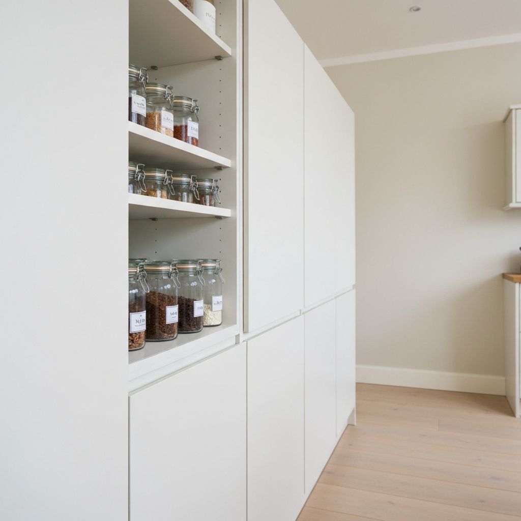 Georganiseerde keukenkasten